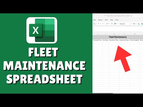 Fleet Maintenance Tracking Spreadsheet