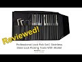 306 review  subtledigs professional lock pick set with trifold wallet