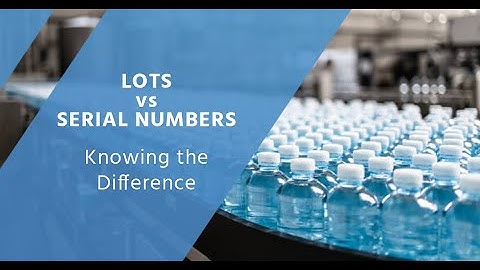What is the Difference Between Lots and Serial Numbers