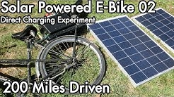 Solar Powered E-Bike 02: Direct Charging Experiment, 200 Miles Driven