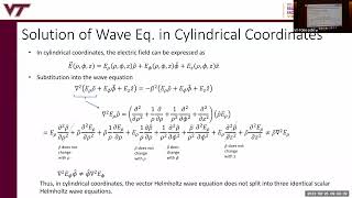 Lecture 10 Cylindrical Wave Functions