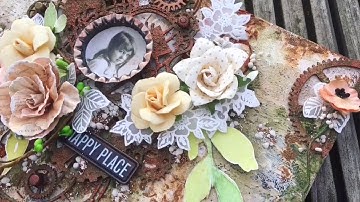 Mixed Media Canvas "Follow your Heart" by Hina