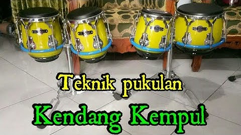 Teknik pukulan Kendang Kempul  // Tutorial Kendang pemula