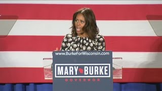 Michelle Obama, Chris Christie Stump For Mary Burke, Scott Walker