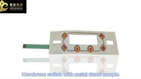 Membrane switch with metal dome sample show