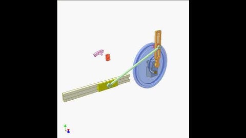 Slider crank mechanism with eccentric