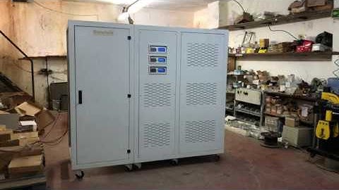 Dataturk-1000kVA Three Phase Static Voltage Stabilizer Testing