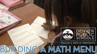 Designing a Math Menu - Denver's New Academic Standards (Video 2 of 4 - Spanish Subtitles)