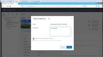 Creating and Managing Snapshots in VMware vSphere 6.5 Web Client - Part 11