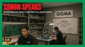 Canon USA said this about the FUTURE of Third-Party Full Frame Lenses
