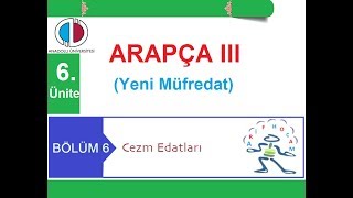 Aöf Arapça 3 - Yeni̇ Müfredat - Cezm Edatlari