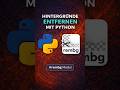 Mit Python Hintergründe automatisch entfernen ✂️✅