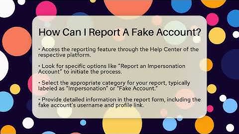 How Can I Report A Fake Account? - Everyday-Networking
