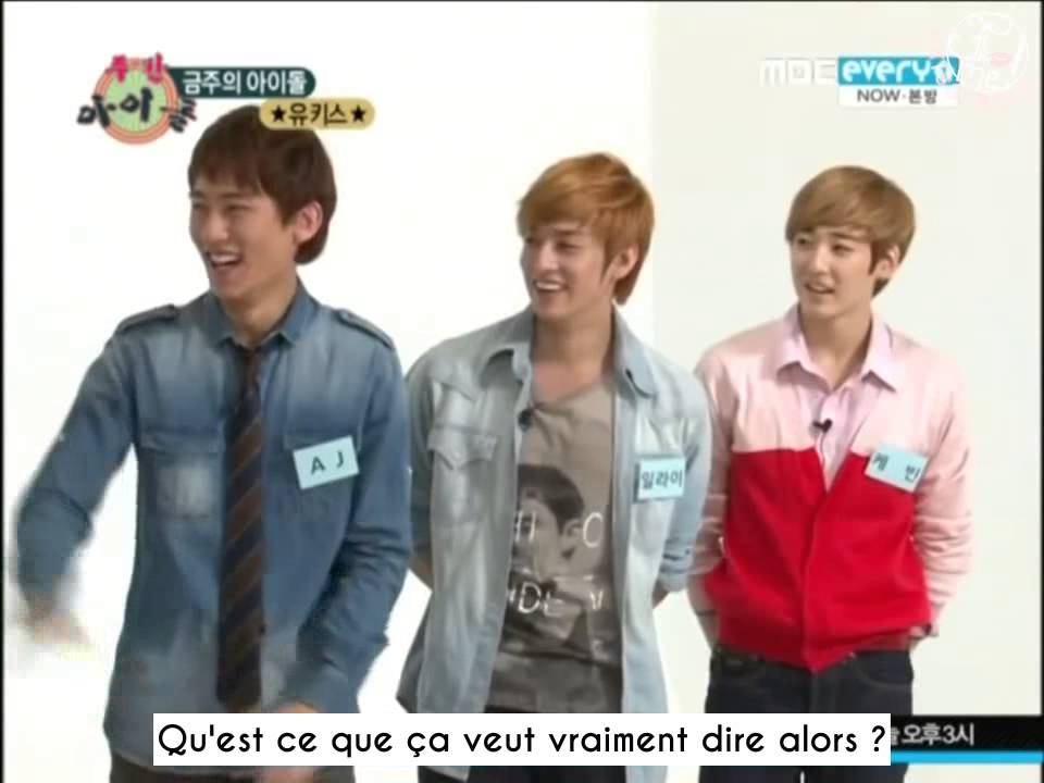 [VOSTFR] 110924 UKISS Weekly idol part 1 YouTube