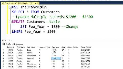 UPDATE multiple values in SQL