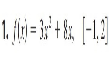 Find the average value of the function on the given interval. f(x) = 3x^(2) + 8x [-1,2]