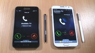 Samsung Galaxy Note 1 + Samsung Galaxy Note 2 Over the Horizon Incoming call Resimi
