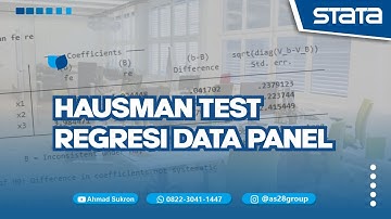 TUTORIAL STATA : UJI HAUSMAN STATA ➡️ REGRESI DATA PANEL DENGAN STATA