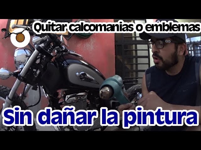 Cómo quitar las pegatinas de tu moto sin dañarla?