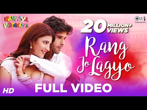 Rang Jo Lagyo Official Song Video - Ramaiya Vastavaiya - Girish Kumar, Shruti Haasan - Atif & Shreya