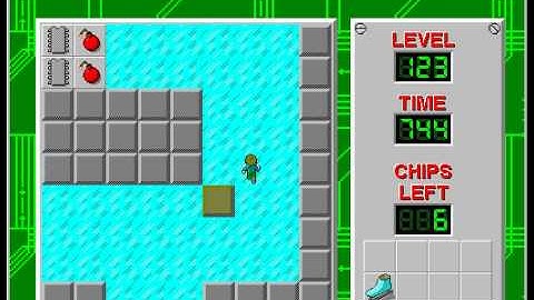 CCLP2 level 123 solution - 715 seconds