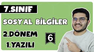 7.Sınıf Sosyal Bilgiler 2.Dönem 1.Yazılı