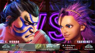 Street Fighter 6 - Zero de Neutro (E. Honda) vs Richter Masters (Yasmine)