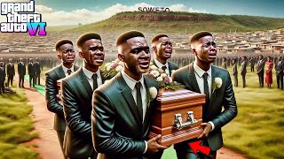😢💔Franklin's African Cousin Funeral In Soweto South Africa-GTA 5 Real Life Mod Remastered Season 1