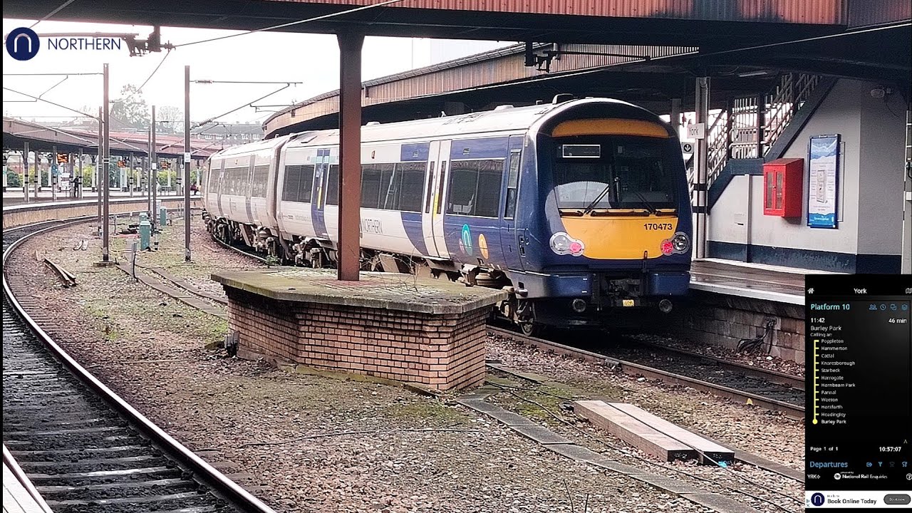 [Northern Class 170 Turbostar] York to Leeds via Harrogate