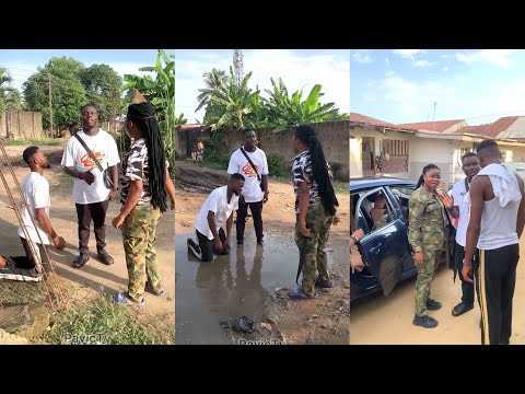 Army woman boyfriend that returned from camp to surprise with a loan car worth 3.5M cried apologize