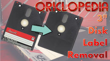 Oriclopedia: 3" Floppy Disks Labels Removal