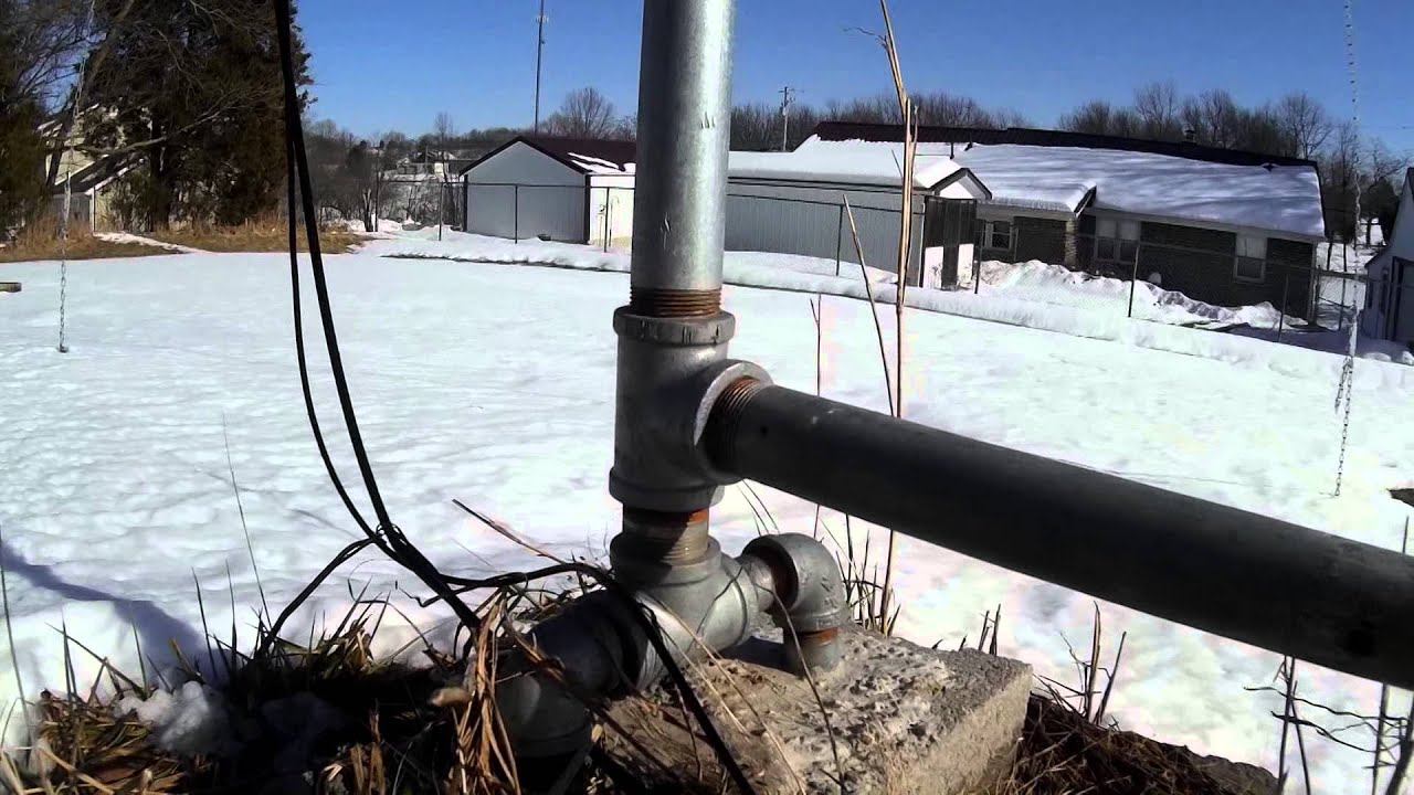 Antenna Pole Setup, including the Gin pole YouTube