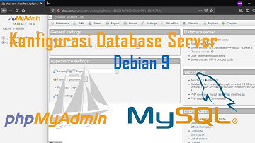 Konfigurasi Database Server Debian 9 | Konfigurasi Phpmyadmin & Mysql-server