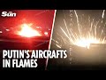 Huge EXPLOSION erupts as Russian airfield hit by Ukraine missile attack