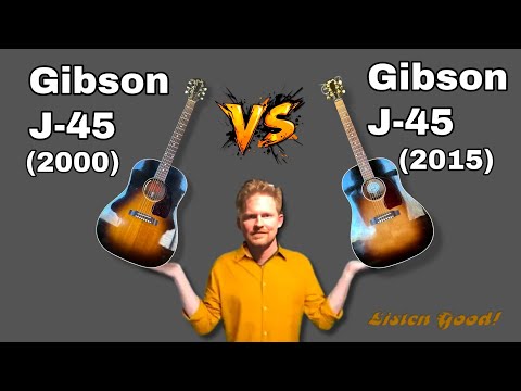 Gibson LTD 1963 J-45 VS 2000年製 J-45 激箱鳴! 🎸 Gibson J-45 (2000) vs Gibson J-45 (2015) – A/B Acoustic Tone