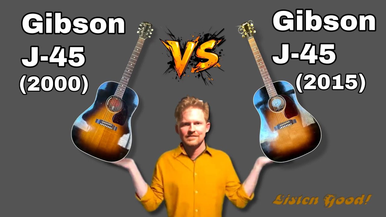 🎸 Gibson J-45 (2000) vs Gibson J-45 (2015) – A/B Acoustic Tone