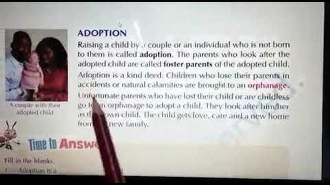 Class IV EVS Ch 1 Topic  Family Revision Part E