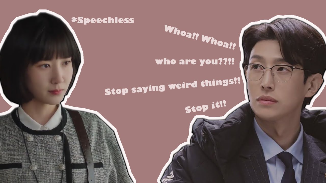 Attorney Jung leaving Attorney Woo speechless(mostly) for 2 mins and 30