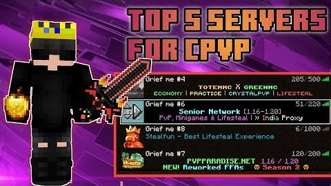 TOP 5 CPVP SERVERS 🤓 FOR POJAV LAUNCHER | JAVA EDITION