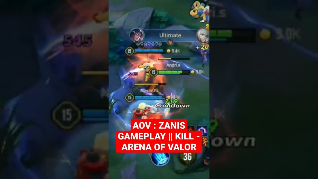 AOV : ZANIS GAMEPLAY || KILL - ARENA OF VALOR