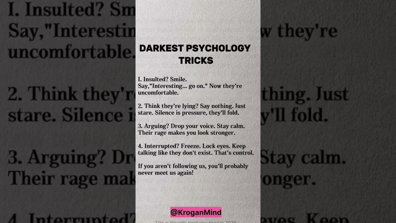 These Aren't Tricks | They're The Survival Code for The Hardest Times. | 