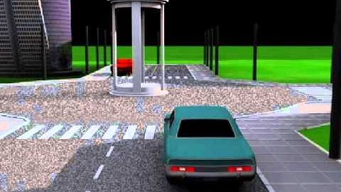 3Ds Max Autodesk Traffic Animation Made By Keyframe Animation