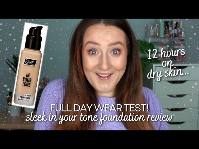 NEW* SLEEK IN YOUR TONE FOUNDATION REVIEW AND WEAR TEST - Testing Cruelty  Free Makeup On Dry Skin! 