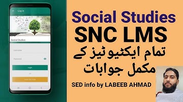 Social Studies SNC LMS complete Questions/Answers of all activities.