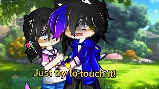 don't touch my sister!! 💜 Aphmau 💜 💙Ein and he's sister💞 #gacha #siblings #aphmau