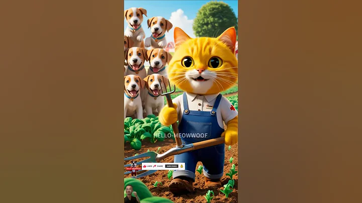 Watch the video about ❤️Kitten planting vegetables in the garden！ #hellokitty #hello #hellofriends#love