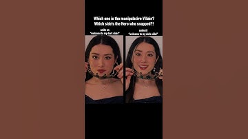 🎬“welcome to my dark side!” The Villain Vs. The Hero who snapped!! Right/left?! #acting #actress