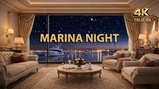 Full 4K Marina Night | Luxury Window View, Calm Sea, Living Wall Art 4K News