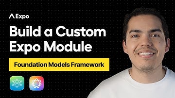 How to build a Custom Expo Module | Foundation Models Module
