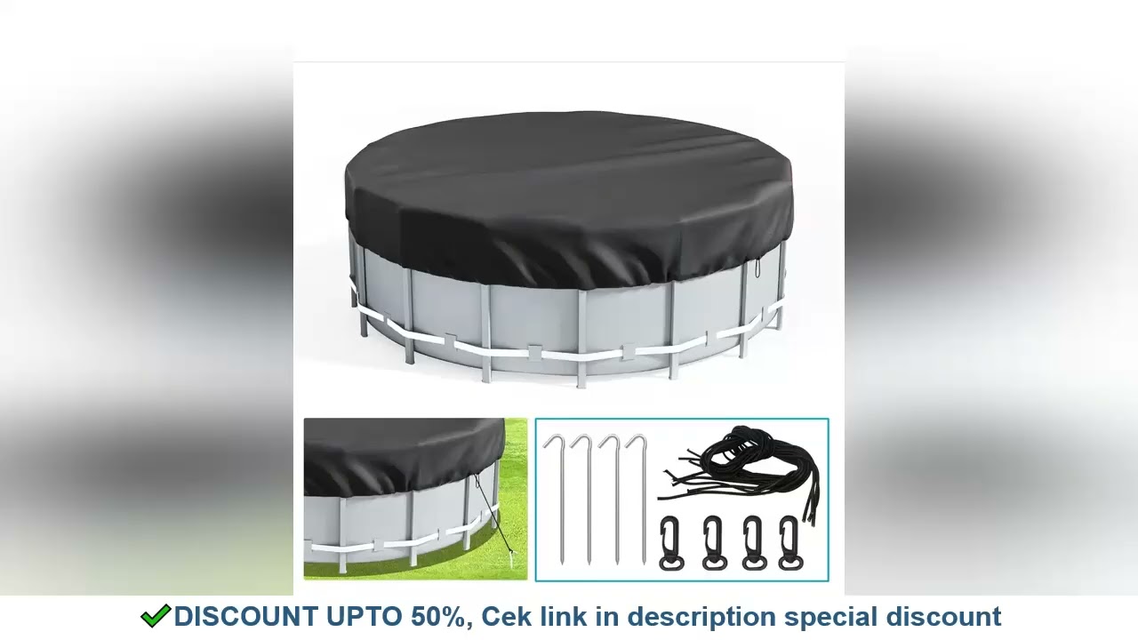 Pool cover Dust cover Outdoor round tub Pool sunblock waterproof cover Oxford cloth cover